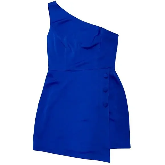 tere mini dress in bright cobalt velvet strapless dress Topshop - Mini Dress -
